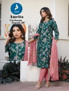 Amrita By Kaya Vertican Printed Bulk Kurti With Bottom Dupatta Orders In India
